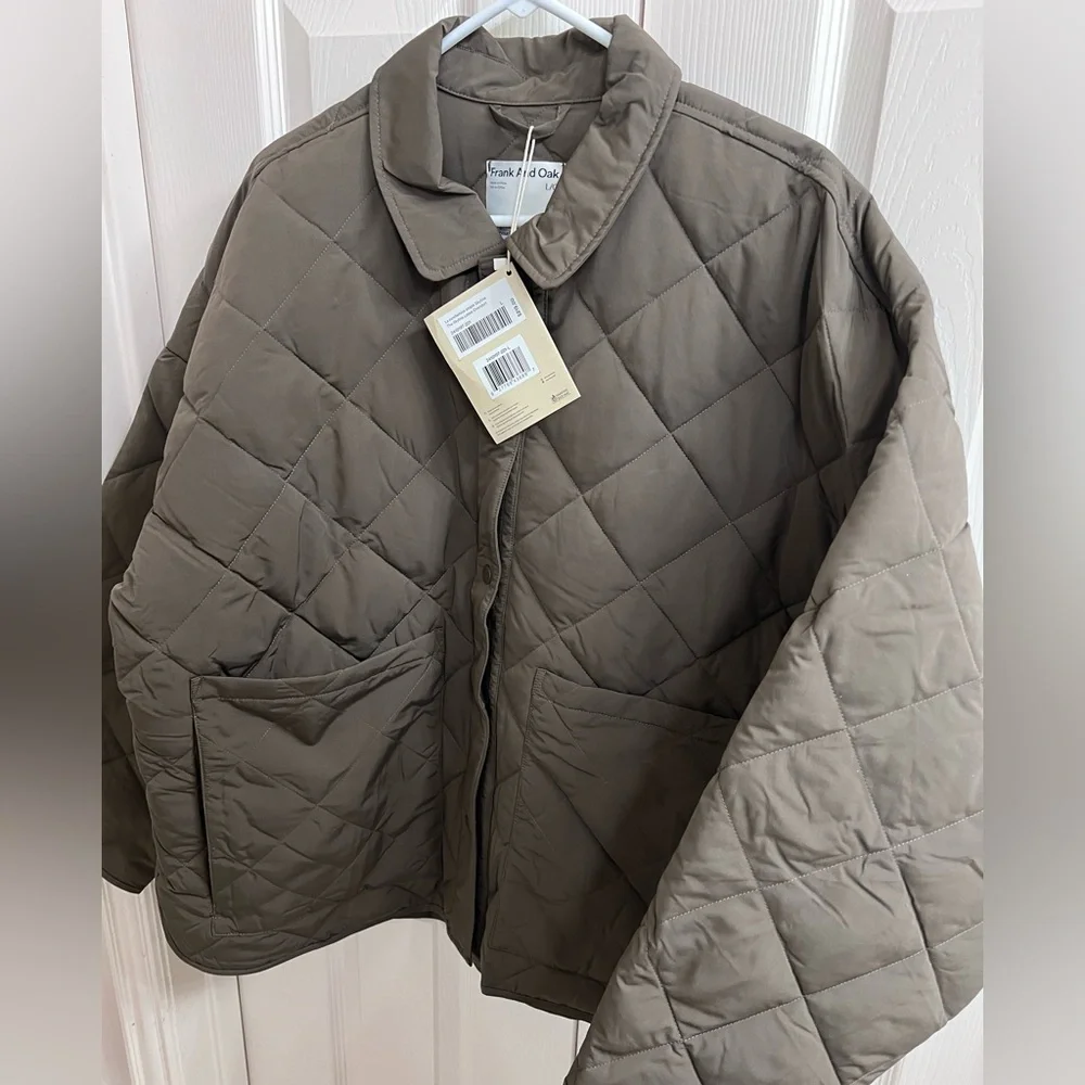 Frank & Oak Thermore Quilted Button Up Insulated Jacket - Picture 2 of 6